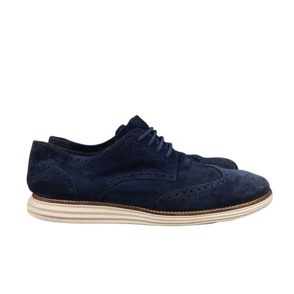 Cole Haan Shoes Mens 13 Oxfords Wingtip Lunargrand Leather Classic Blue Fashion main image 5